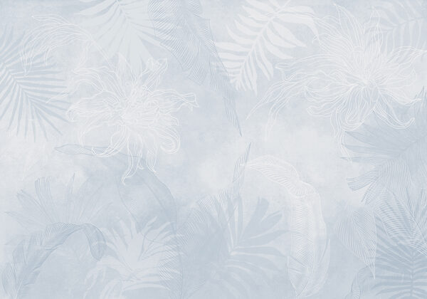 White and blue floral pattern White and blue floral pattern