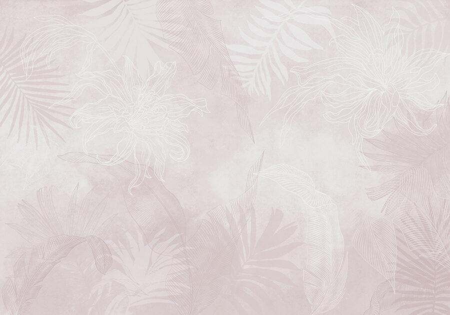 White and pink floral pattern