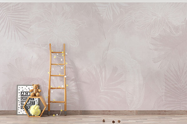 White and pink floral pattern White and pink floral pattern