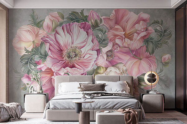 Delicate blooms in soft pastel hues Delicate blooms in soft pastel hues