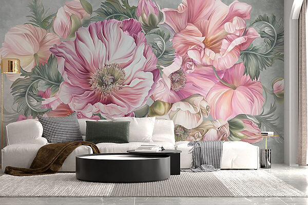 Delicate blooms in soft pastel hues Delicate blooms in soft pastel hues