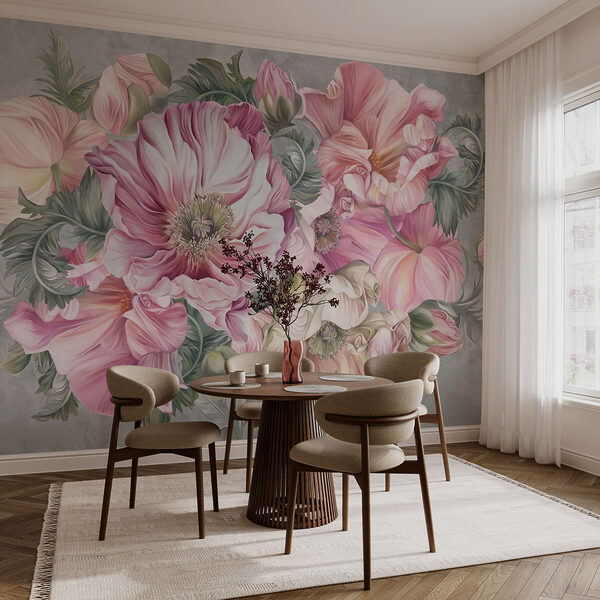 Delicate blooms in soft pastel hues Delicate blooms in soft pastel hues