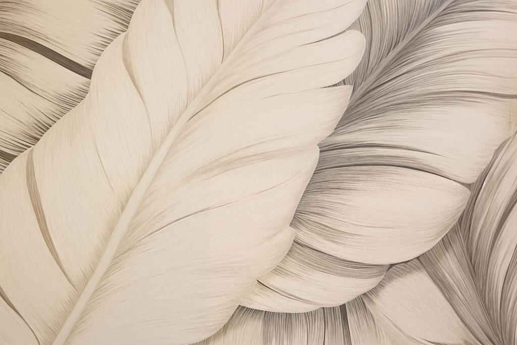 Textured white feathers in soft tones Textured white feathers in soft tones