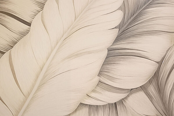 Textured white feathers in soft tones Textured white feathers in soft tones