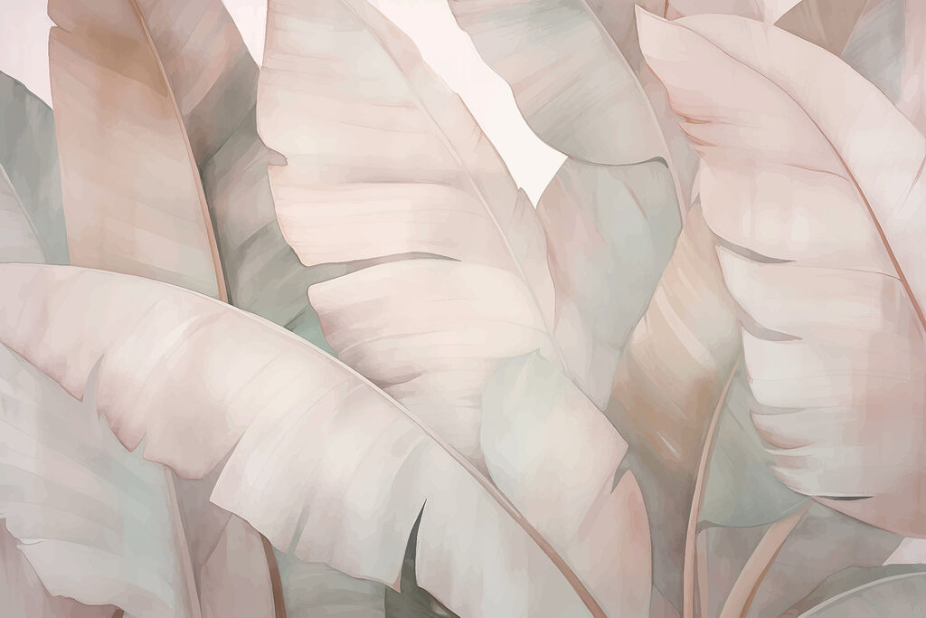 Soft hues of tropical leaves. Soft hues of tropical leaves.
