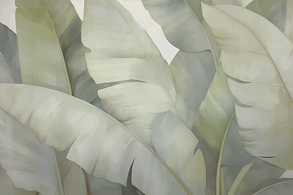 Lush leaves in soft hues Lush leaves in soft hues