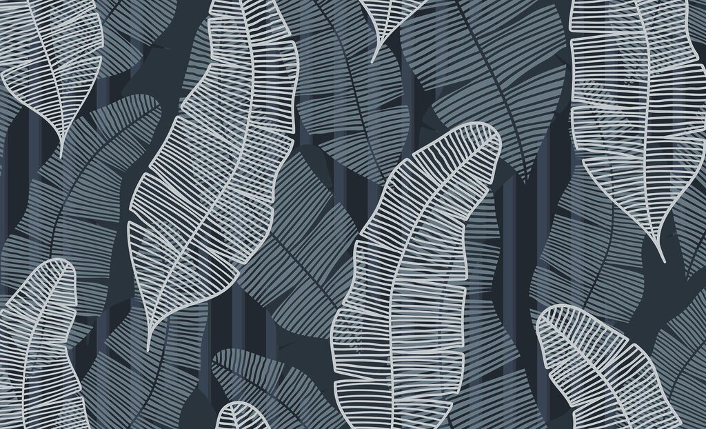 Pattern of leaves on a dark background Pattern of leaves on a dark background