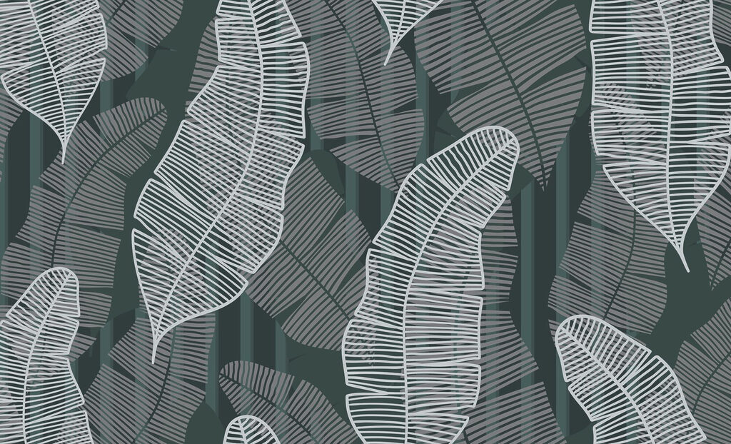 Pattern of leaves on a dark background Pattern of leaves on a dark background