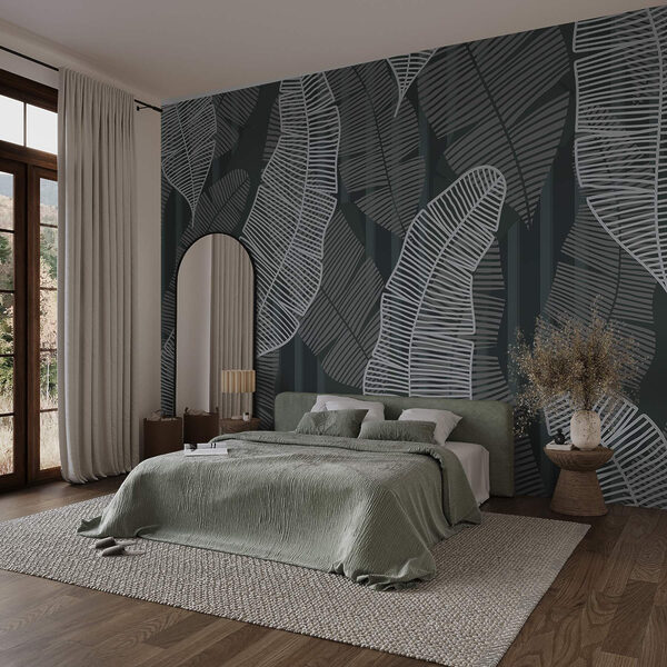 Pattern of leaves on a dark background Pattern of leaves on a dark background