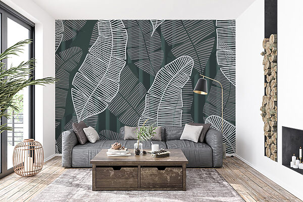Pattern of leaves on a dark background Pattern of leaves on a dark background
