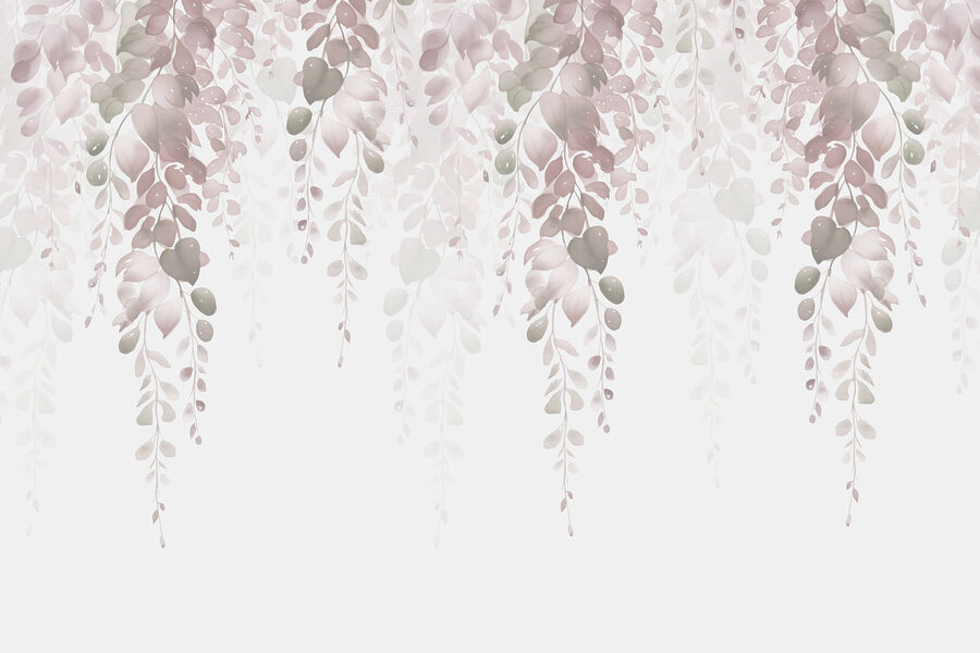 Delicate leaves cascading softly down