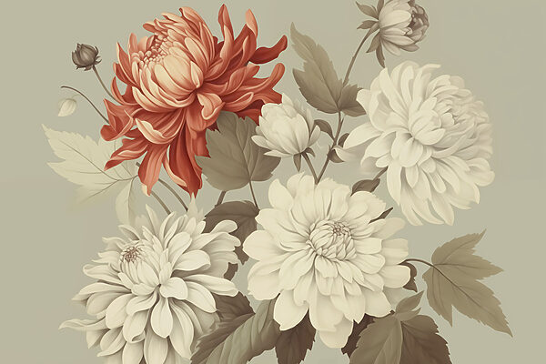 Vibrant blooms in soft hues Vibrant blooms in soft hues