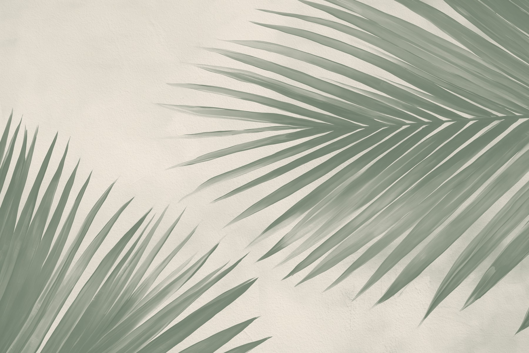 Fresh green palm leaves, nature's touch Fresh green palm leaves, nature's touch