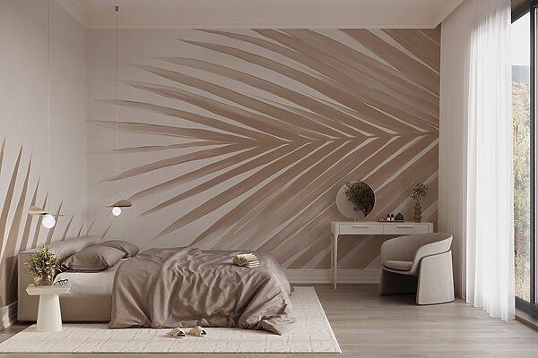Elegant palm leaves on a soft background Elegant palm leaves on a soft background