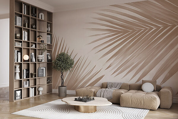 Elegant palm leaves on a soft background Elegant palm leaves on a soft background