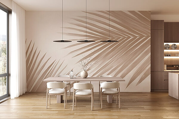 Elegant palm leaves on a soft background Elegant palm leaves on a soft background
