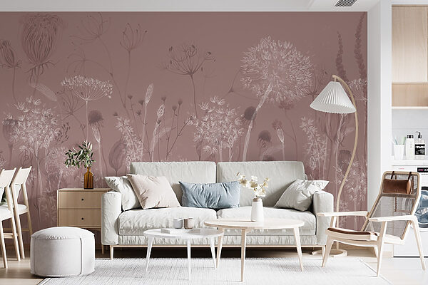 Soft flowers on a muted background Soft flowers on a muted background
