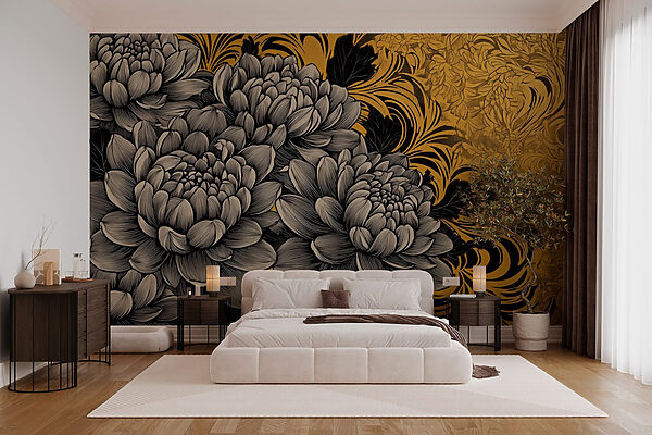 Majestic blooms in intricate design Majestic blooms in intricate design