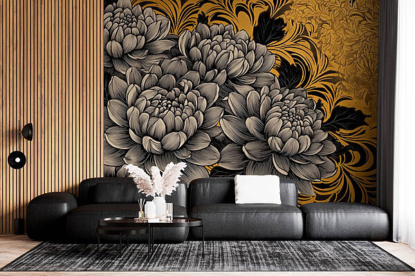 Majestic blooms in intricate design Majestic blooms in intricate design