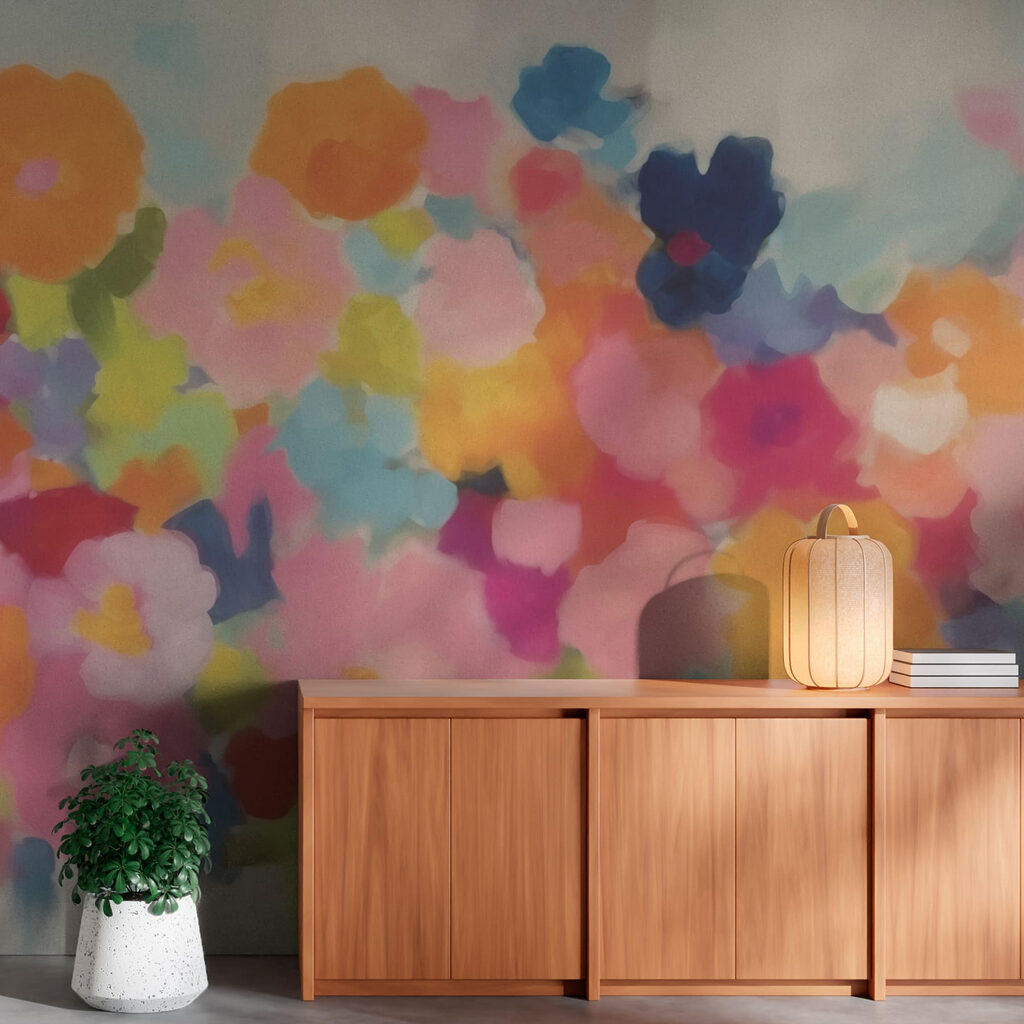 Group of colorful flowers