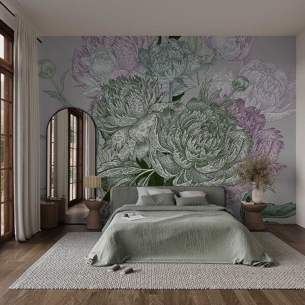 Vibrant floral illustration with detail Vibrant floral illustration with detail