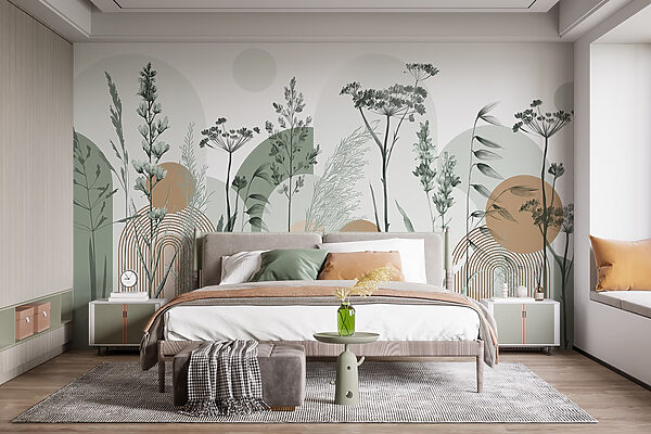 Serene nature-inspired abstract design Serene nature-inspired abstract design