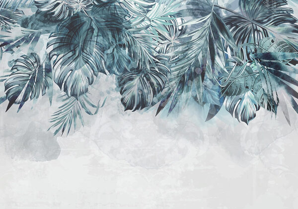 Vibrant tropical foliage illustration. Vibrant tropical foliage illustration.