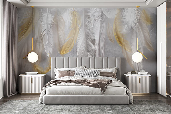 Delicate feathers in soft hues. Delicate feathers in soft hues.