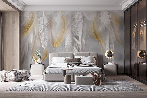 Delicate feathers in soft hues. Delicate feathers in soft hues.