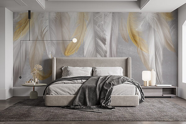 Delicate feathers in soft hues. Delicate feathers in soft hues.