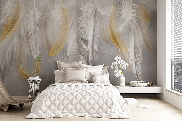 Delicate feathers in soft hues. Delicate feathers in soft hues.