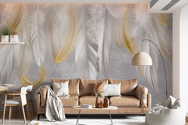 Delicate feathers in soft hues. Delicate feathers in soft hues.