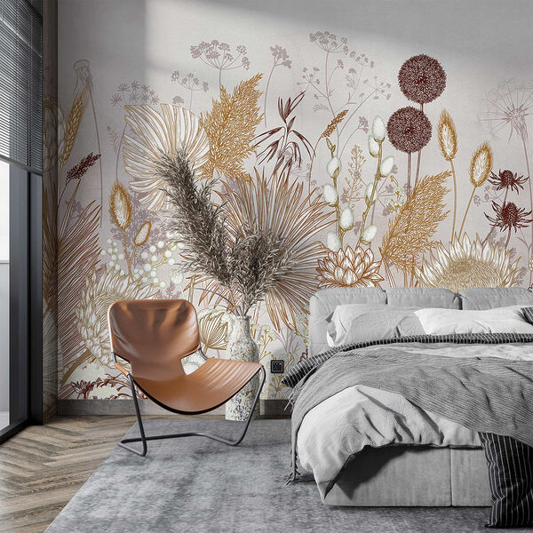 Delicate floral patterns in soft hues Delicate floral patterns in soft hues