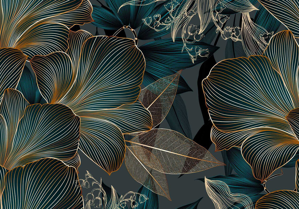 Elegant floral design in dark tones Elegant floral design in dark tones