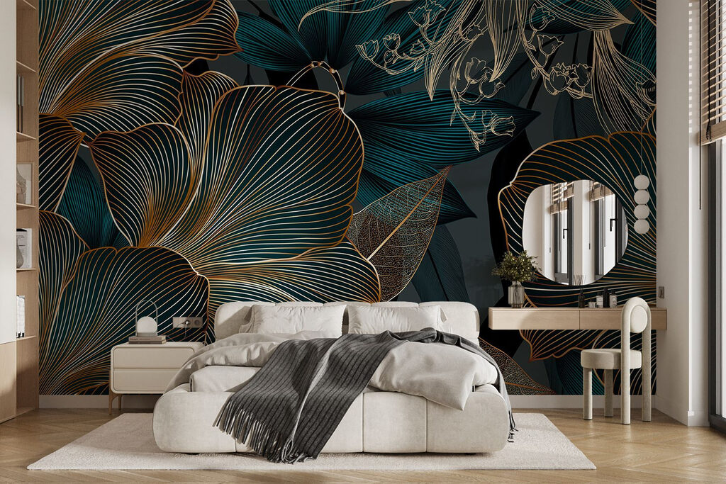 Elegant floral design in dark tones Elegant floral design in dark tones