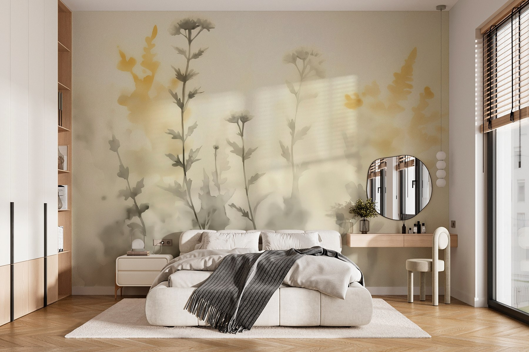 Delicate blooms in soft hues