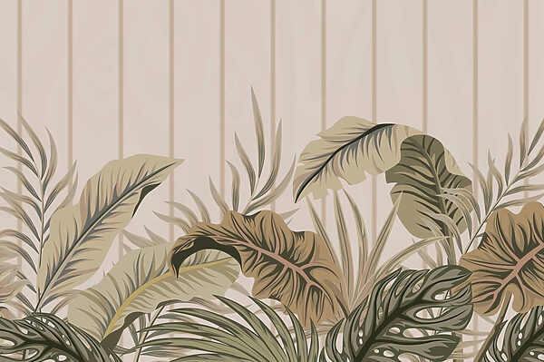 Lush leaves in subtle tones Lush leaves in subtle tones