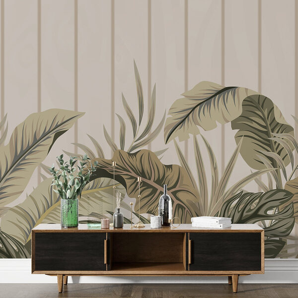 Lush leaves in subtle tones Lush leaves in subtle tones
