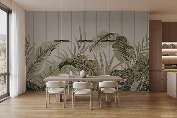 Lush leaves in subtle tones Lush leaves in subtle tones