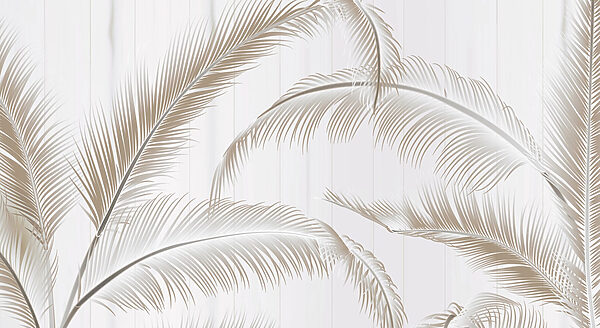 Elegant palm leaves on a light background Elegant palm leaves on a light background