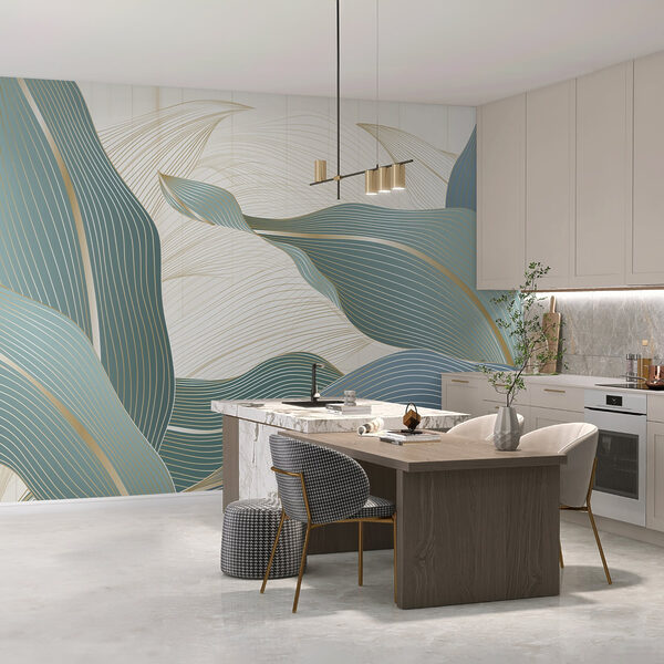Flowing Lines in Soft Colors Flowing Lines in Soft Colors
