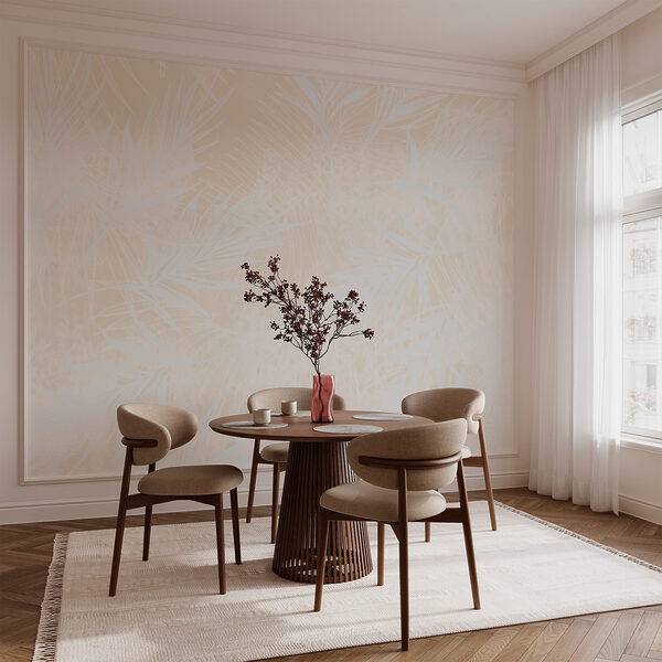 White pattern with white leaves White pattern with white leaves