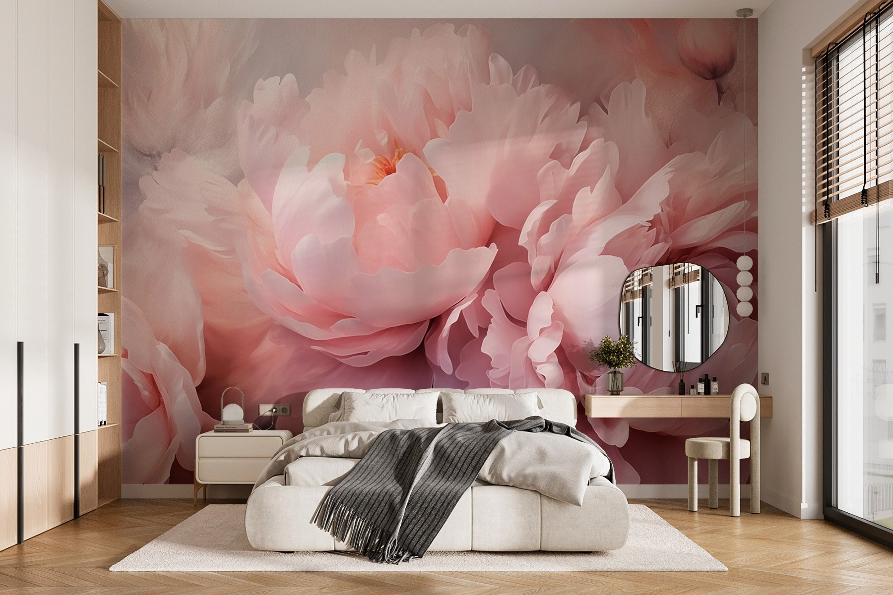 Soft petals in gentle hues.