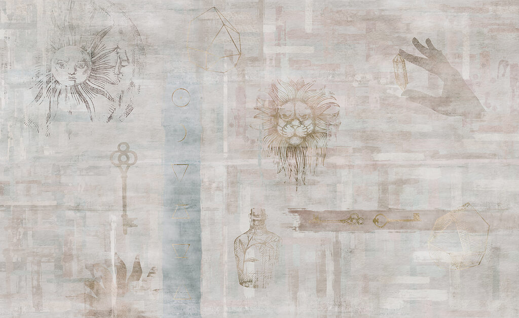 Wallpaper with various symbols Wallpaper with various symbols