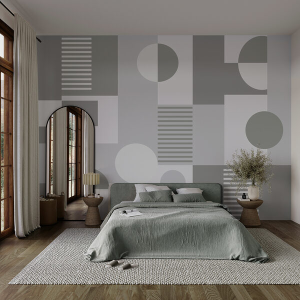 Grey and white geometrical pattern Grey and white geometrical pattern