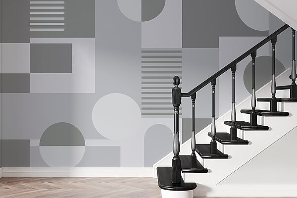 Grey and white geometrical pattern Grey and white geometrical pattern