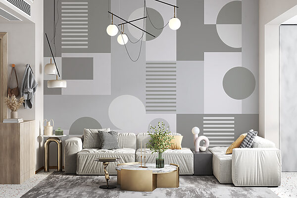 Grey and white geometrical pattern Grey and white geometrical pattern