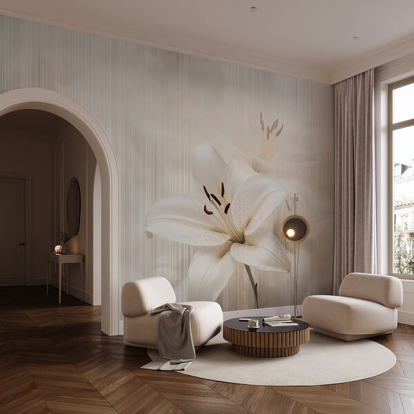 Elegant white lilies in soft hues Elegant white lilies in soft hues