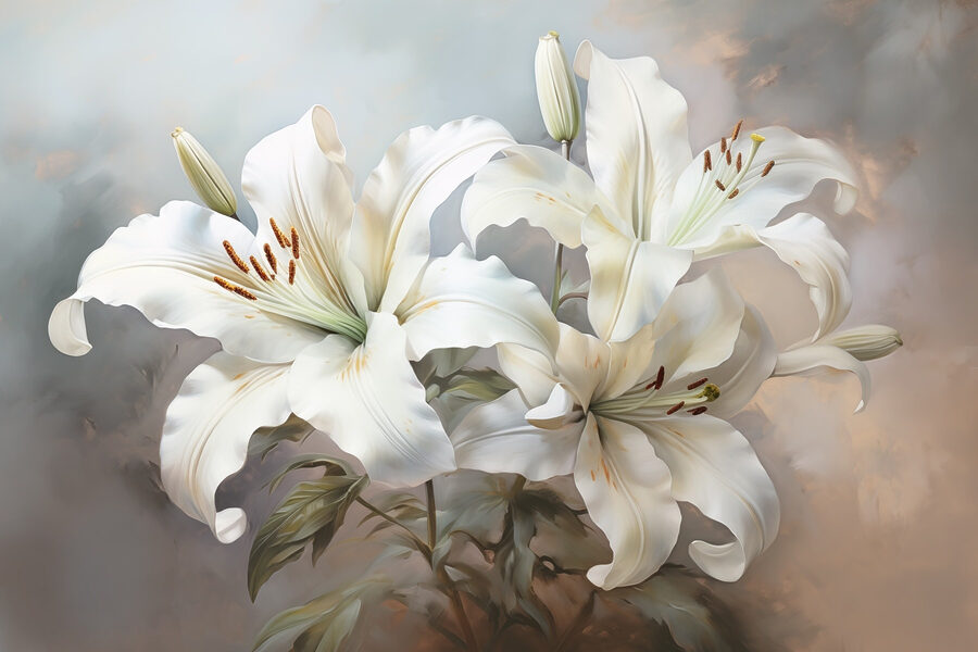 Delicate blooms in gentle hues