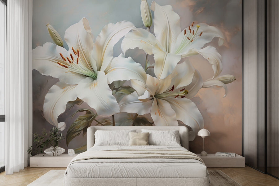 Delicate blooms in gentle hues